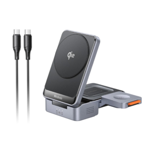 Mcdodo CH-519 (prise UE) - Station de charge pliable MagQ Qi2 3-en-1 CH-519