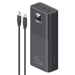 USAMS PB68 (US-CD185), Power bank 30000 mAh 65W PD3.0 + QC3.0 avec affichage LED et câble Type‑C